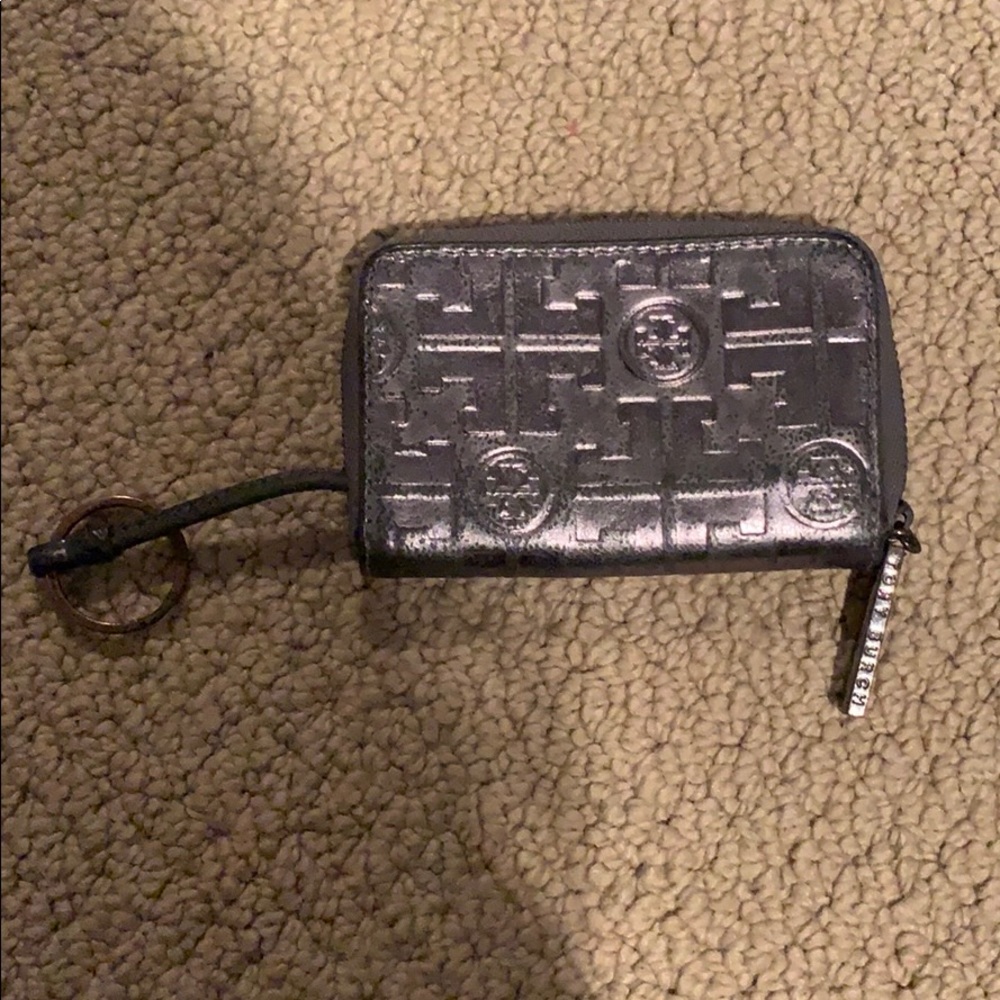 Silver Tory Burch Wallet Accessory